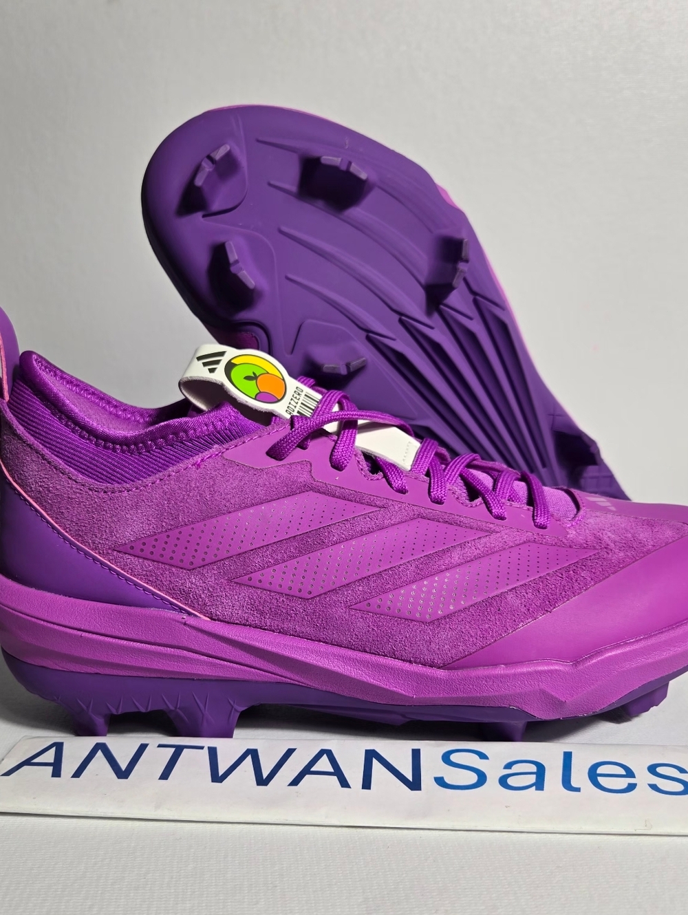 Mens 8.5 Adidas Adizero Impact TPU 2.0 BSB Somos Purple Baseball Cleats JS2981